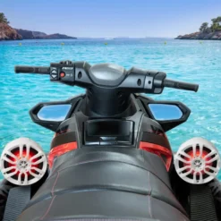 DS18 NXL-PS6W, vita 6.5 tums marinhögtalare i pods med LED, par