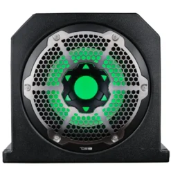 DS18 NXL-10SUBLD/BK, 10 tums marin baslåda med RGB LED-belysning, svart