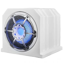 DS18 NXL-10SUBLD/W, 10 tums marin baslåda med RGB LED-belysning, vit