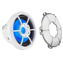 DS18 NXL-10SUB/WH, vit 10 tums marinbas med LED, par