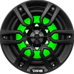 DS18 NXL-6, svart 6.5 tums marinhögtalare med LED, par