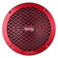 DS18 PRO-GRILL6MS/RD, slimmat 6.5 tums högtalargaller i metall, röd