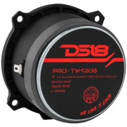 DS18 PRO-TW120B, svart SPL-diskant, par