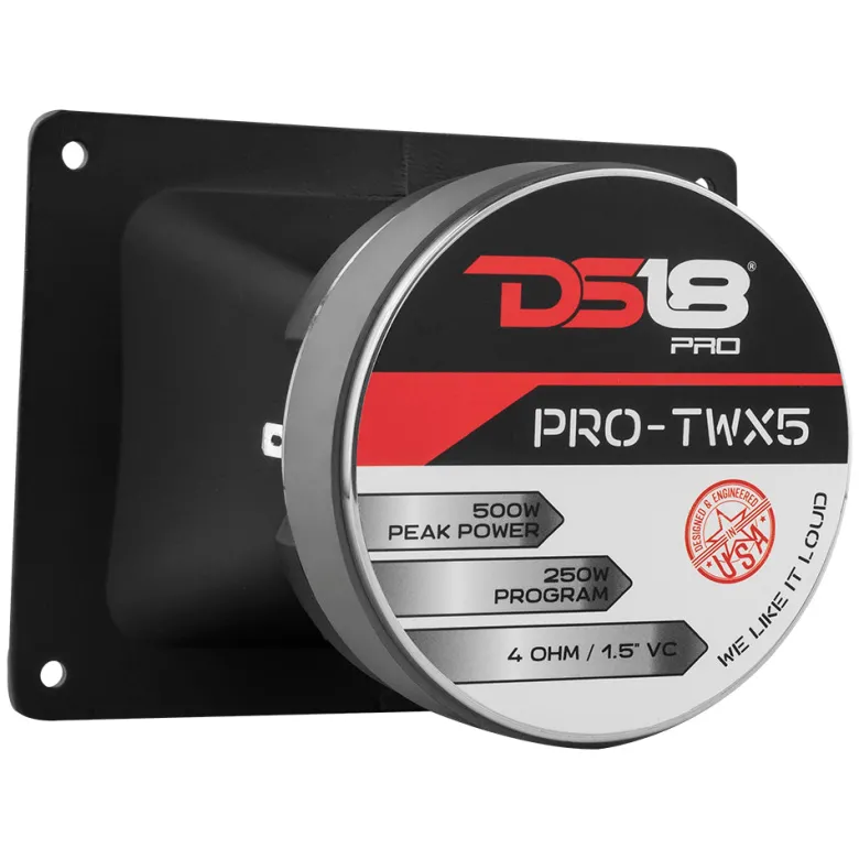DS18 PRO-TWX5, grov SPL-diskant