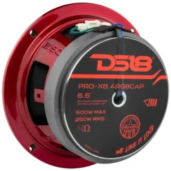 DS18 PRO-X6.4RGBCAP, 6.5 tums midbas med RGB LED-belysning, styck
