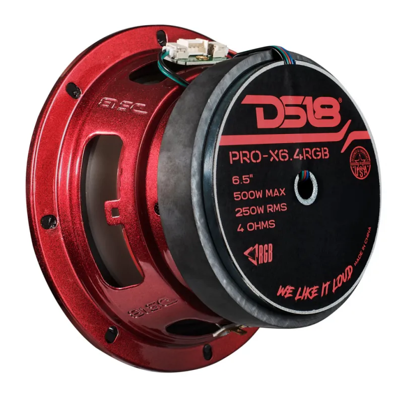 DS18 PRO-X6.4RGB, 6.5 tums RGB LED-midbas, styck