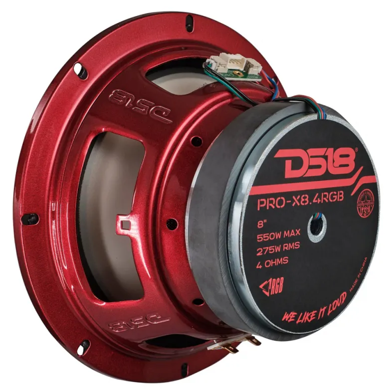 DS18 PRO-X8.4RGB, 8 tums RGB LED-midbas, styck