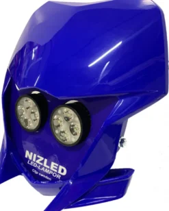 Dubbel lampkåpa varmvit 80w Yamaha WR 2019-2026, blå, 2xE405k
