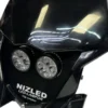 Dubbel lampkåpa varmvit 80w Yamaha WR 2019-2026, svart, 2xE405k