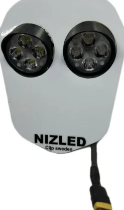 Dubbelljus kallvit 80w Triumph 2024-, vit dekal, 2xE406k NIZLED