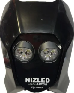 Dubbelljus kallvit 70w Triumph 2024-, svart, 2xE306k NIZLED