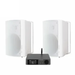 Dynavoice CA802BT & DLS MB6i utomhushögtalare, vit