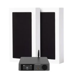 Dynavoice CA802BT & 2-pack DLS Flatbox Midi v2, stereopaket