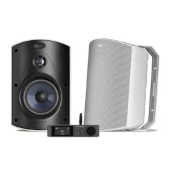 Dynavoice CA802BT & Polk Audio Atrium 6 vita utomhushögtalare, stereopaket