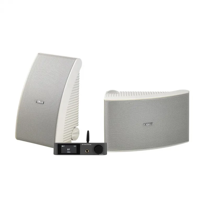 Dynavoice CA802BT & Yamaha NS-AW592 utomhushögtalare, vit