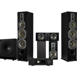 Dynavoice Definition 5.1 hemmabiopaket med JBL MA7100HP, svart