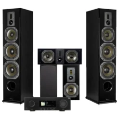 Dynavoice Definition 5.0 hemmabiopaket med JBL MA7100HP, svart