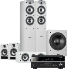 Dynavoice Magic F-5 EX Hembiopaket 5.1 Vit & Yamaha HTR-4072