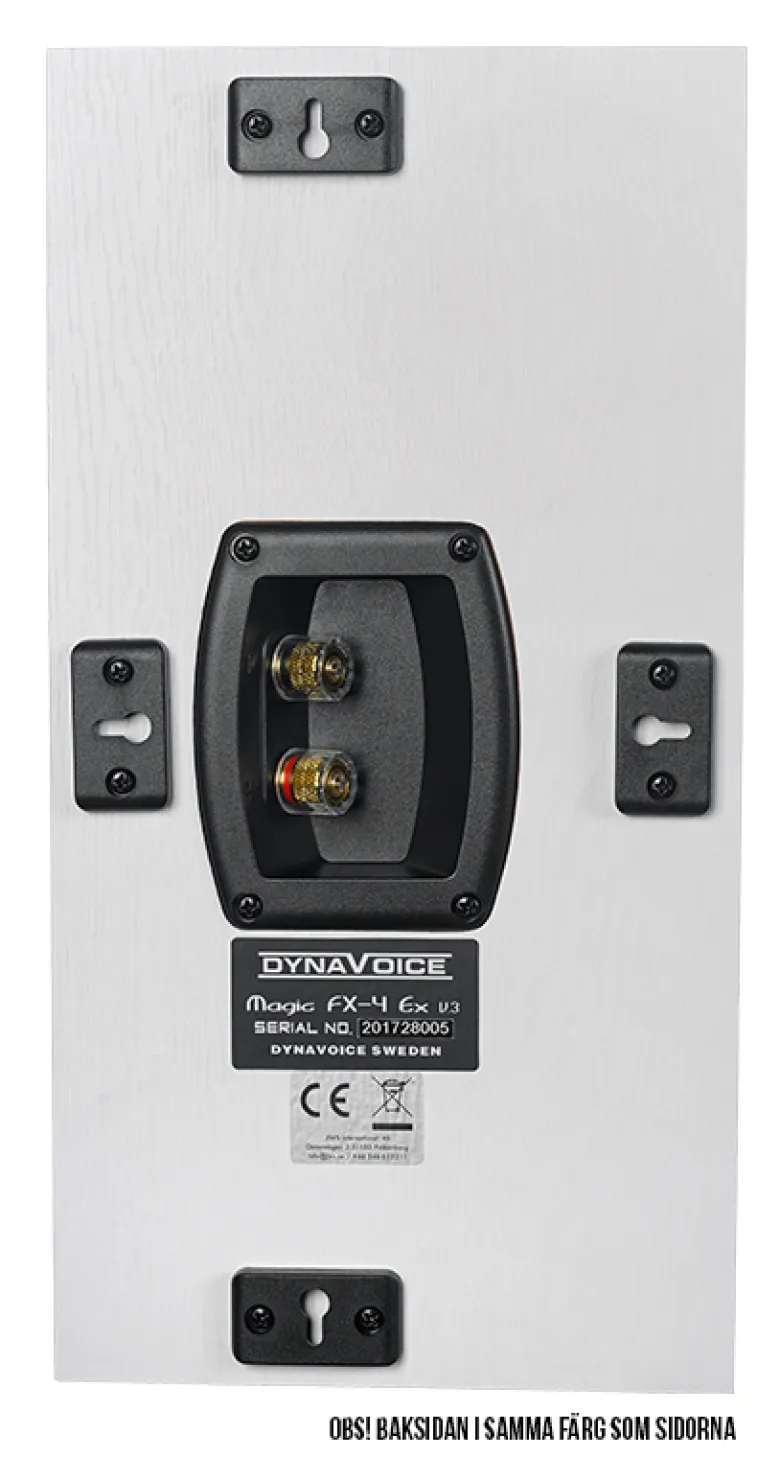 Dynavoice Magic FX-4 EX v3 Vägghögtalare Vit ek, par