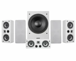 Dynavoice Magic LCR-4 EX v3 högtalarpaket 5.1 med MW12, vitt