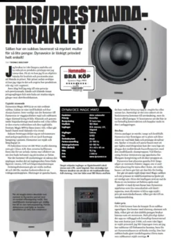Dynavoice Magic MW12 subwoofer, svart