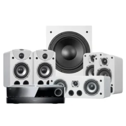 Dynavoice Magic S-4 EX 5.1 Vit & Harman Kardon AVR151S