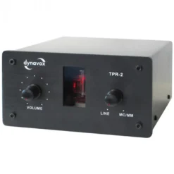 Dynavox TPR-2 rörbestyckad RIAA-förstärkare för vinylspelare, svart