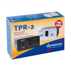 Dynavox TPR-2 rörbestyckad RIAA-förstärkare för vinylspelare, svart