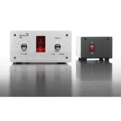 Dynavox TPR-2 rörbestyckad RIAA-förstärkare för vinylspelare, silver