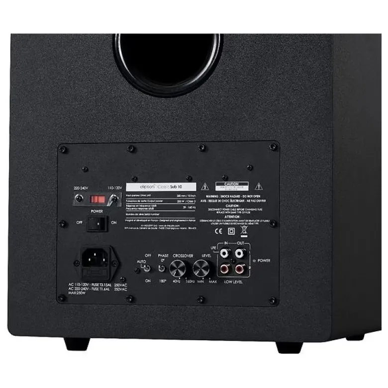Elipson Classic Sub 10, aktiv subwoofer, svart