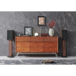 Elipson Heritage XLS7 retro-inspirerade stativhögtalare, valnöt par