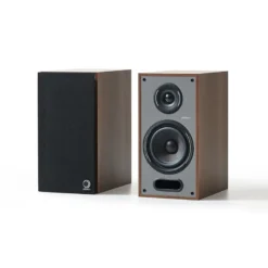 Elipson Horus 6B stativhögtalare Walnut/Dark Grey, par