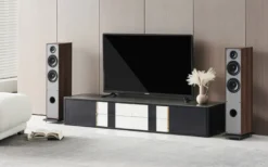 Elipson Horus 11F golvhögtalare Walnut/Dark Grey, par