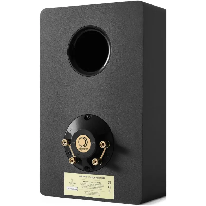 Elipson Prestige Facet II 8B stativhögtalare, mattsvart/guld par