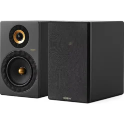Elipson Prestige Facet II 8B stativhögtalare, mattsvart/guld par