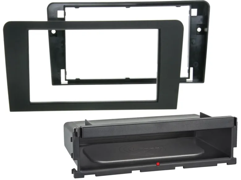 Facia-platta 2-DIN Audi A3 2003-2013, gummiyta