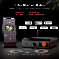 Fosi Audio BT20A MAX stereoförstärkare med Bluetooth & 48V nätdel