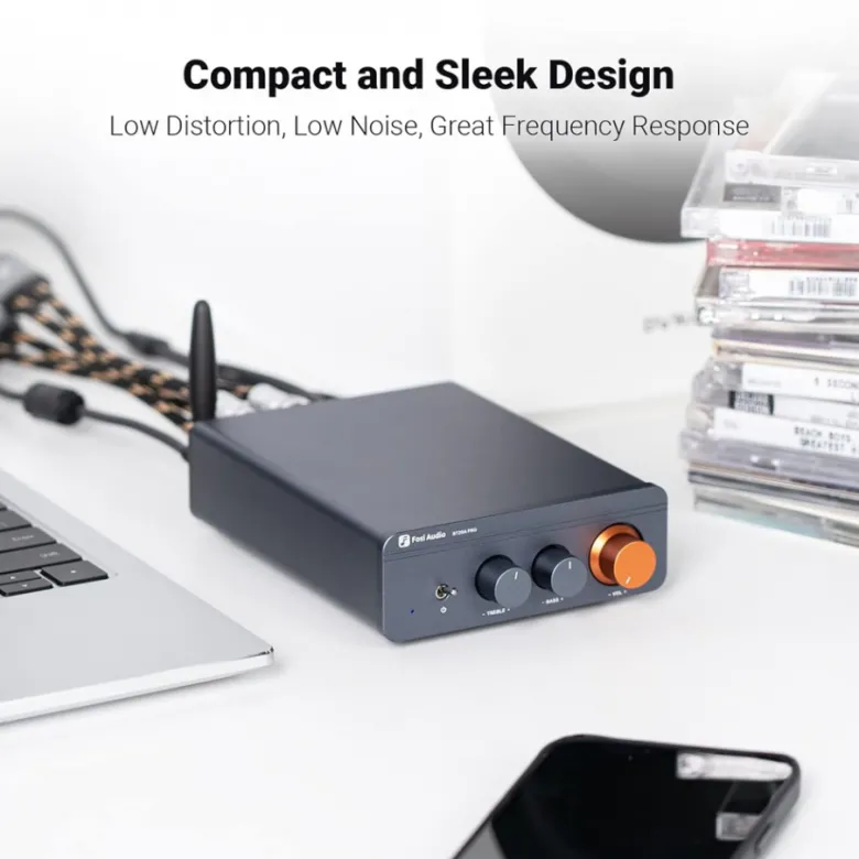 Fosi Audio BT20A PRO stereoförstärkare med Bluetooth & 32V nätdel