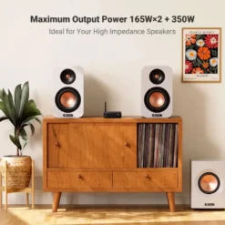 Fosi Audio BT30D, stereoförstärkare med Bluetooth & 48V nätdel