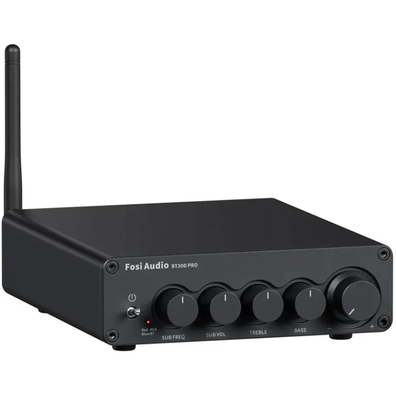 Fosi Audio BT30D, stereoförstärkare med Bluetooth & 48V nätdel