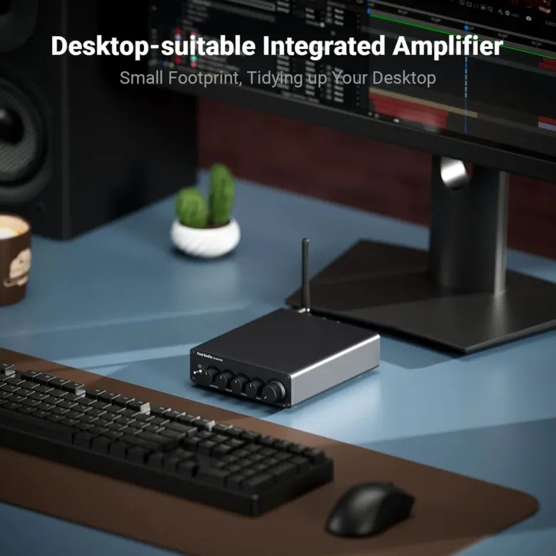 Fosi Audio BT30D, stereoförstärkare med Bluetooth & 48V nätdel