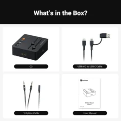 Fosi Audio C3 gaming-hörlursförstärkare med DAC