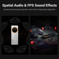 Fosi Audio DS3 portabel DAC & hörlursförstärkare, Obsidian