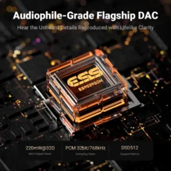 Fosi Audio DS3 portabel DAC & hörlursförstärkare, Obsidian