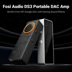 Fosi Audio DS3 portabel DAC & hörlursförstärkare, Obsidian