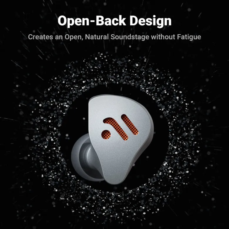Fosi Audio IM4 öppna in-ear hörlurar, Obsidian