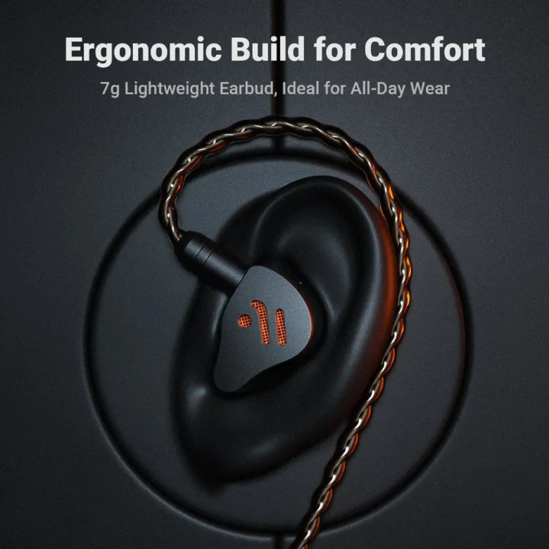 Fosi Audio IM4 öppna in-ear hörlurar, Obsidian