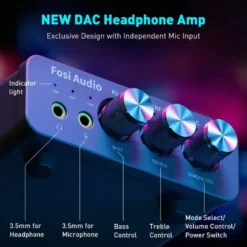 Fosi Audio K5 Pro, hörlursförstärkare & DAC