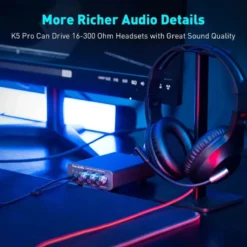 Fosi Audio K5 Pro, hörlursförstärkare & DAC