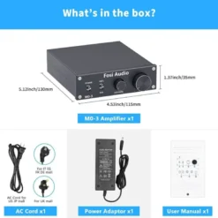 Fosi Audio M03, mono-slutsteg